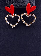 картинка Серьги 'XUPING' Фианит (позолота 18к) от магазина Wolves