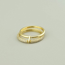 картинка Кольцо 'XUPING' Фианит (позолота 18к (лимонная)) от магазина Wolves