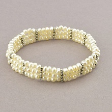 картинка Браслет 'SUNSTONES' Жемчуг 18 см от магазина Wolves