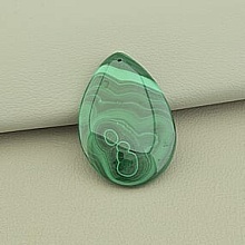 картинка Кулон Малахит 40x27мм от магазина Wolves