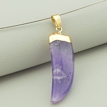 картинка Кулон Аметист 40x14мм от магазина Wolves