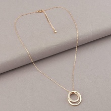 картинка Подвеска 'Saiya' Фианит 41 см (позолота 18к (розовая)) от магазина Wolves