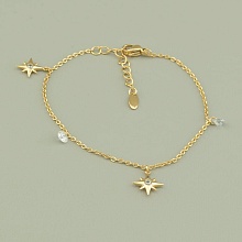 картинка Браслет 'XUPING' Фианит 17 см (позолота 18к) от магазина Wolves