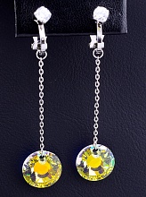 картинка Серьги Фианит 'Saiya' (родий) от магазина Wolves