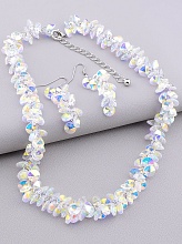 картинка Подвеска+Серьги Чешский хрусталь 46 см от магазина Wolves