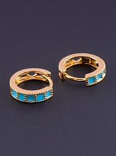 картинка Серьги 'XUPING' Эмаль (позолота 18к) от магазина Wolves