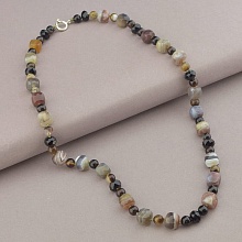 картинка Бусы 'SUNSTONES' Агат Серебро(925) 50 см от магазина Wolves