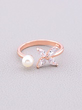 картинка Кольцо 'FJ' Сrystal Бижутерный сплав от магазина Wolves