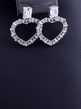 картинка Серьги 'XUPING' Фианит  (родий) от магазина Wolves