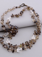 картинка Бусы Раухтопаз Горный хрусталь 95 см от магазина Wolves