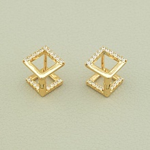 картинка Серьги 'XUPING' Фианит (позолота 18к) от магазина Wolves