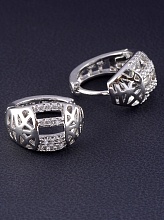 картинка Серьги Фианит 'XUPING' (родий) от магазина Wolves