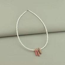 картинка Подвеска 'SUNSTONES' Родохрозит Бисер 40 см от магазина Wolves