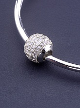 картинка Шарм Фианит 11х12 (родий) от магазина Wolves