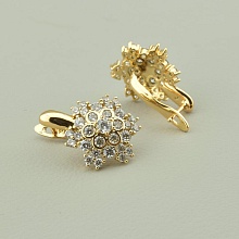 картинка Серьги Фианит 'XUPING' (позолота 18к) от магазина Wolves