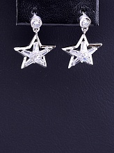 картинка Серьги 'XUPING' Фианит (родий) от магазина Wolves