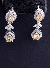 картинка Серьги 'Big Dipper' Фианит (родий) от магазина Wolves