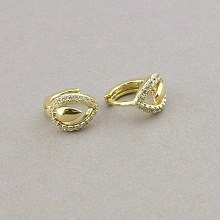 картинка Серьги 'XUPING' Фианит (позолота 18к (лимонная)) от магазина Wolves