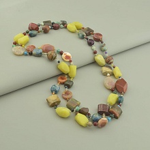 картинка Бусы из самоцветов, разноцветные, без замка от магазина Wolves