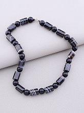 картинка Бусы 'SUNSTONES' Агат Шунгит 41 см от магазина Wolves