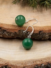 картинка Элитные Серьги Хризопраз №1 от магазина Wolves