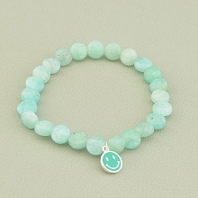 картинка Браслет 'SUNSTONES' Амазонит Серебро(925) 17 см от магазина Wolves