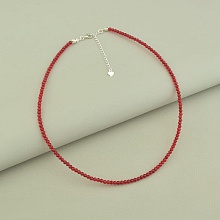 картинка Подвеска 'SUNSTONES' Шпинель Серебро(925) 40 см от магазина Wolves