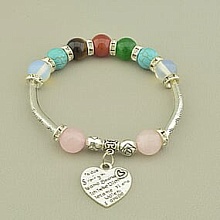 картинка Браслет Самоцветы 19 см 10 мм (Без замка (Резинка)) от магазина Wolves