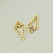 картинка Кулон Фианит 20х10 (позолота 18к (лимонная)) от магазина Wolves