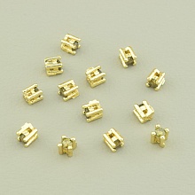 картинка Вставка Фианит 3х3мм (позолота 14k (лимонная)) от магазина Wolves