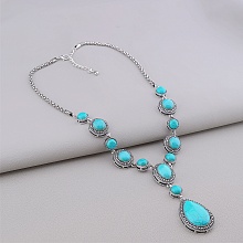 картинка Подвеска Бирюза 55 см от магазина Wolves