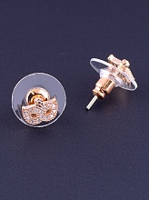 картинка Серьги 'Big Dipper' Фианит (позолота 18к) от магазина Wolves