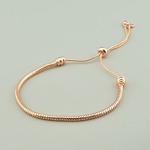 картинка Браслет Фианит 17 см (позолота 18к (розовая)) от магазина Wolves