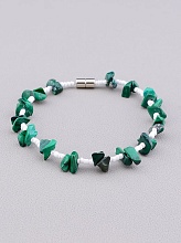 картинка Браслет 'SUNSTONES' Малахит Бисер 20 см от магазина Wolves
