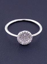 картинка Кольцо Фианит 'XUPING' (родий) от магазина Wolves