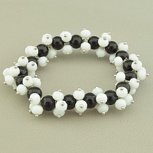 картинка Браслет 'SUNSTONES' Агат Кахолонг 16 см от магазина Wolves