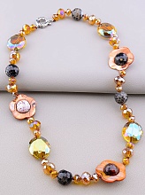 картинка Бусы Агат Чешский хрусталь Перламутр 57 см от магазина Wolves