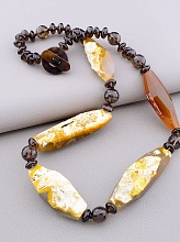 картинка Бусы Раухтопаз Агат 59 см от магазина Wolves