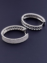 картинка Серьги 'Pataya' Фианит (родий) от магазина Wolves