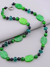 картинка Бусы Кошачий глаз Чешский хрусталь 61 см от магазина Wolves