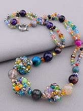 картинка Бусы Агат Чешский хрусталь 60 см от магазина Wolves