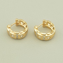 картинка Серьги 'XUPING' Фианит  (позолота 18к) от магазина Wolves