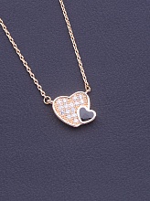 картинка Подвеска Фианит 40 см (позолота 18к) от магазина Wolves