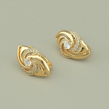 картинка Серьги 'XUPING' Фианит (позолота 18к) от магазина Wolves