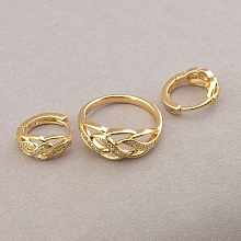 картинка Подвеска+Кольцо 'XUPING' (позолота 18к) от магазина Wolves