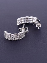 картинка Серьги 'XUPING' Фианит  (родий) от магазина Wolves