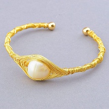 картинка Браслет 'XUPING' Жемчуг 17 см (позолота 18к) от магазина Wolves