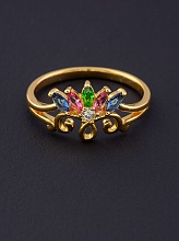 картинка Кольцо 'XUPING' Фианит  (позолота 18к) от магазина Wolves