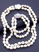 картинка Бусы+Браслет Жемчуг 45 см от магазина Wolves