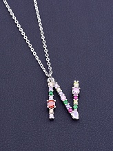 картинка Подвеска 'XUPING' 45 см (родий) от магазина Wolves